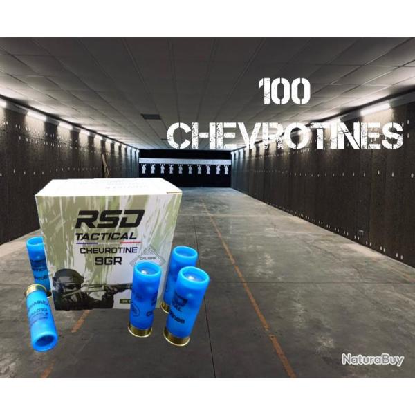 100 Cartouches RSD Tactical Chevrotines 9 Grains Calibre 12/67 