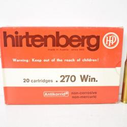 1 Boite de Balles Hirtenberger calibre 270 win
