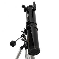 Pack Complet Télescope Omegon 114/900 EQ1 + Zoom + Guide Débutant + Oculaires + Barlow