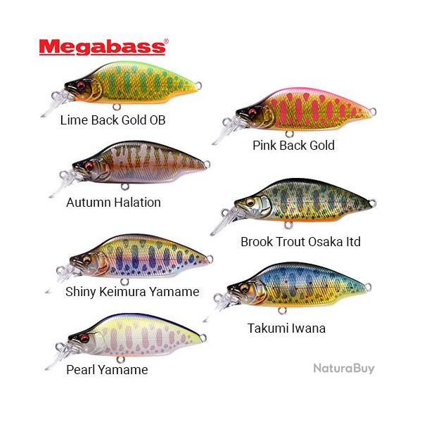 Leurre Megabass Great Hunting 52 BAT A FRY Lime Back Gold OB