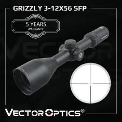 Vector Optics-Lunette de chasse Grizzly, 3-12x56