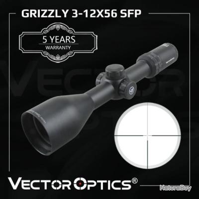 Vector Optics SCOL-32 Hugo 6-24x50 GT SFP - Cannocchiale per sport, airsoft e caccia, fucile ad aria, mirino mirino per fucile, scopa rifle scope, ampia gamma di accessori