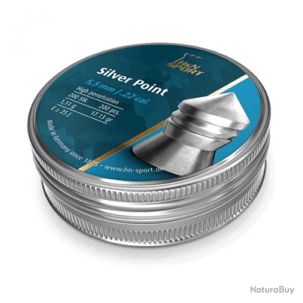 Plombs H&N SPORT Silver Point - 4.5 mm / Par 1