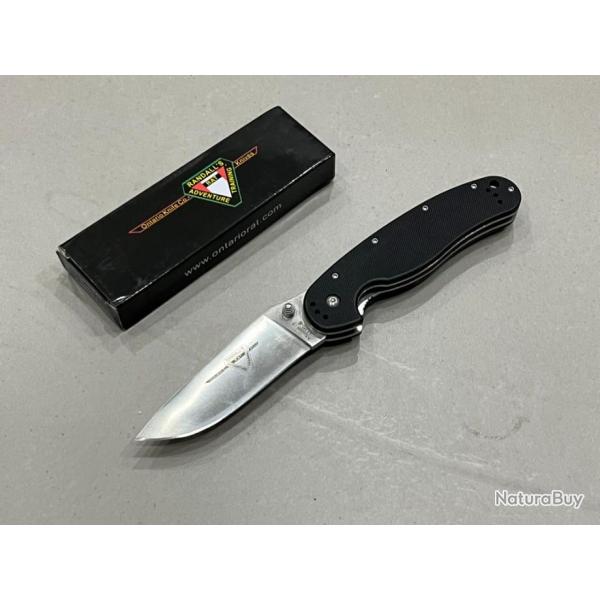 Couteau pliant ONTARIO AUS1 model 1 noir 22cm