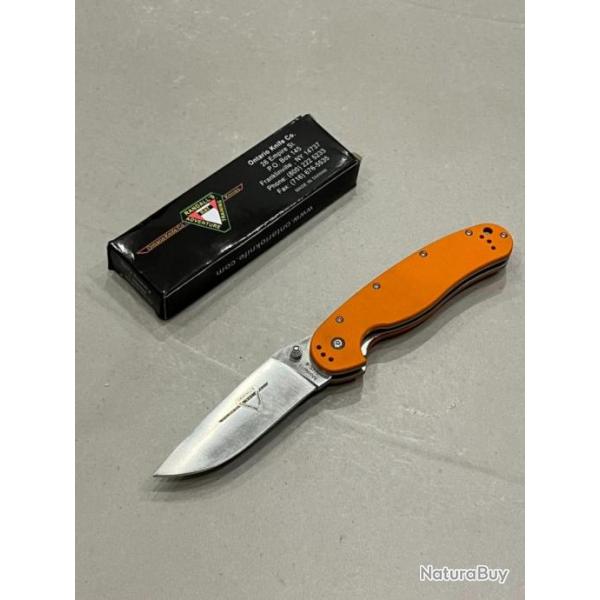 Couteau pliant ONTARIO AUS1 model 1 orange 22cm