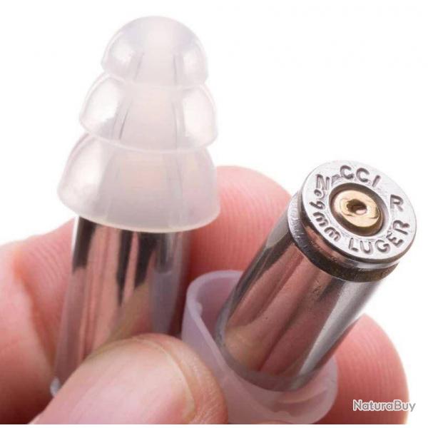 Bouchons d'oreilles LuckyShot Cal. 9mm Para