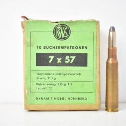 1 Boite de Balles RWS 7X57 Mauser