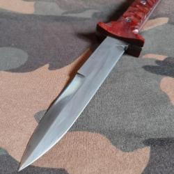 Couteau forgé type dague USM3 Acier 100cr6