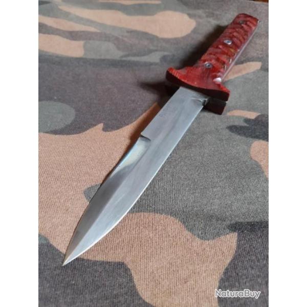 Couteau forg type dague USM3 Acier 100cr6