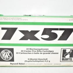1 Boite de Balles RWS H 7X57 Mauser