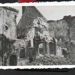 bombardement de beauvais juin 1940 , ruines ,ruines de l'évèché , photo dubois
