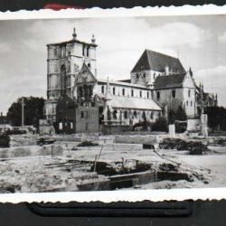 bombardement de beauvais juin 1940 , ruines , église saint-étienne de la rue desgroux , photo dubois