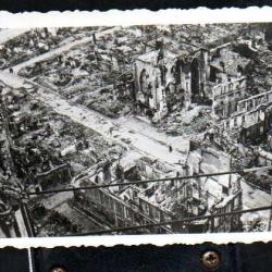 bombardement de beauvais juin 1940 , ruines , église saint-barthélémy rue st-pierre , photo dubois