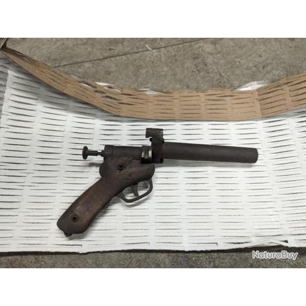 ww1 german flare pistol Kommandantur Lille - pistolet lance fuses