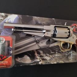 A vendre revolver poudre noire Remington Pietta en inox calibre 36