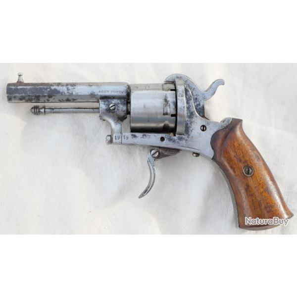 Revolver LE PARISIEN type LEFAUCHEUX calibre 7 mm vente libre catgorie D fonctionnel CN24REV001
