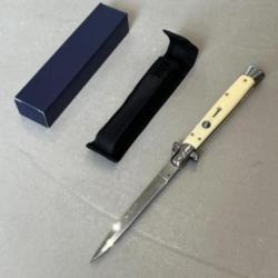 Couteau automatique stiletto XXL nacré 33cm