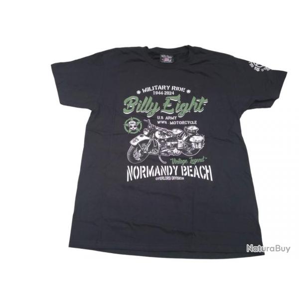 D-Day 1944-2024 Normandie Beach by Billy Eight - T-shirt manches courtes ( Motorcycle)
