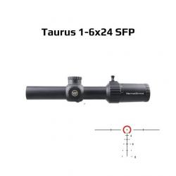 Lunette de Visée Vector Optics Taurus 1-6x24 FFP Compatible avec calibre 338