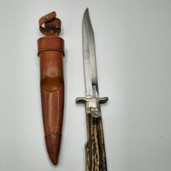 Rare dague à la d'estaing hubertus solingen poignard couteau dague de chasse