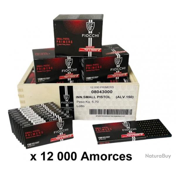 Amorces Fiocchi Small Pistol X12 000