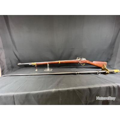MOUSQUETON EXPÉRIMENTAL ARCELIN calibre 11mm AVEC SON SABRE LANCE 1ere ...