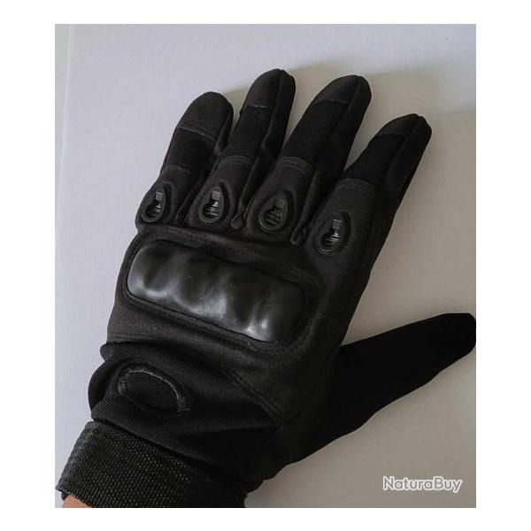 ENCHERE 1 Paire de gants de combat vert ou noir taille M L XL XXL arme intervention moto