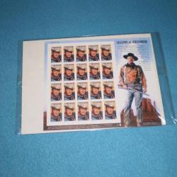 Planche de timbres sur John WAYNE ! 2004 ! Collection ! NEUFS !!!