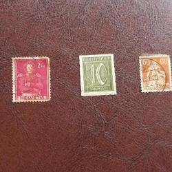 timbre allemand, 1920-22, timbre de service, le lot de 4 timbres