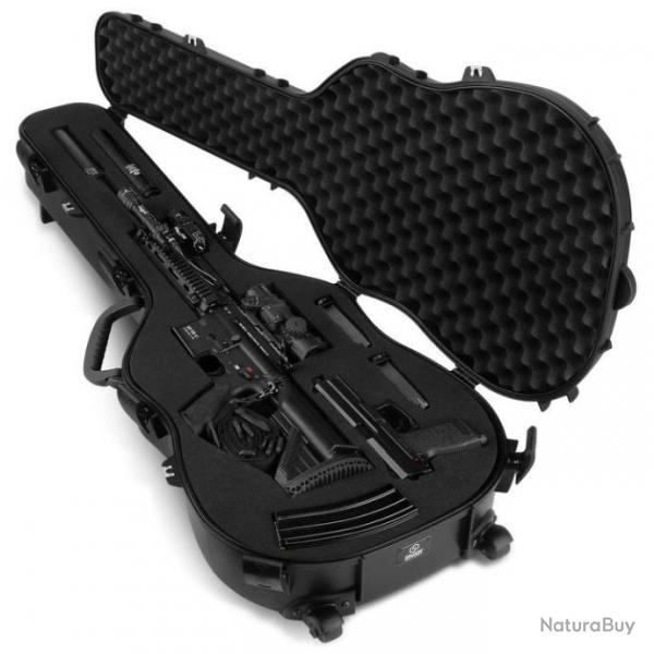 Savior Equipment Discreet Ultimate Guitar Hard Case -Mousse customisable avec poignes et roulettes 