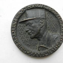 médaille de table général Leclerc de Hauteclocque maréchal de France