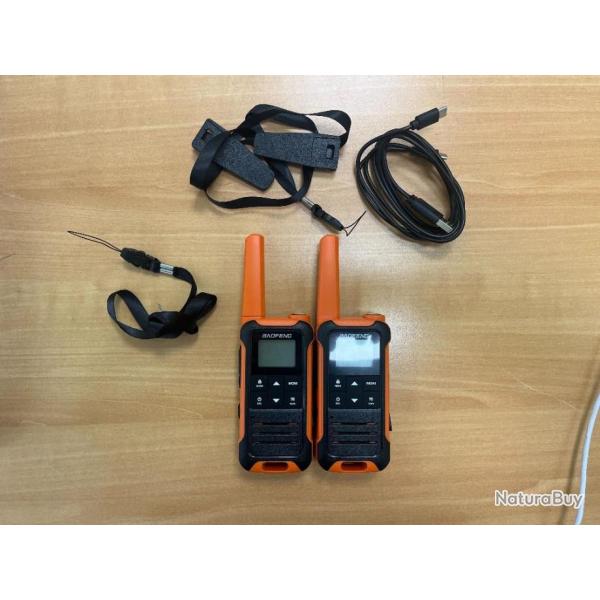 Talkie-walkie baofeng x2 longue porte 446 mhz 16 emplacement - 1 sans prix de rserve !!