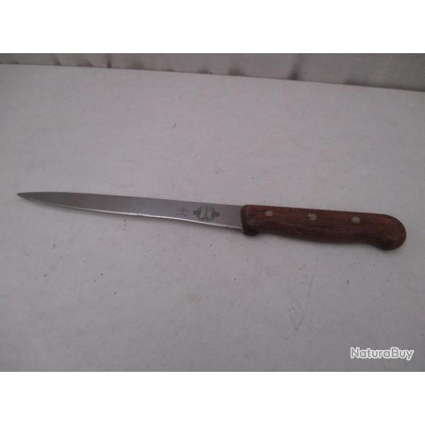 couteau de boucher - Long.32 cm   - lame20 cm traces d'affutge - marqu  tour eiffel yper tranchant