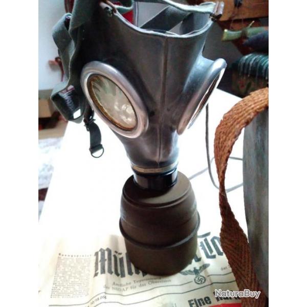 Masque  gaz Vernon CP 1938 collection militaria WW2