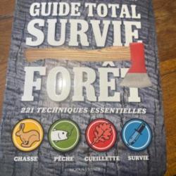 Livre guide total de survie en forêt