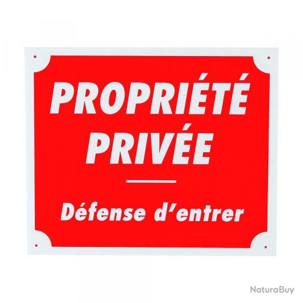 Panneau Proprit prive Dfense d'entrer en polypropylne alvolaire