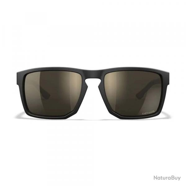 Lunettes de protection balistique Founder noir / tan verres tungsten mirror