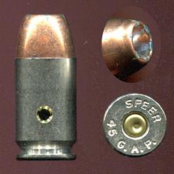 .45 GAP (Glock Auto Pistol) - SPEER - étui nickel de 19 mm de long