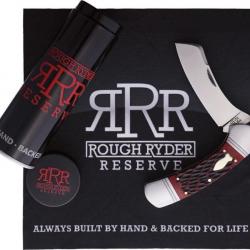 Couteau Rough Ryder Reserve Balboa Red Manche Os Lame Acier D2 Slip Joint Boite Collector RRR039