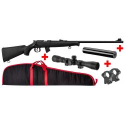 Pack Carabine Norinco JW15 Cal.22LR + Lunette + modérateur et fourreau