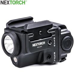 Lampe arme de poing Nextorch WL22R - 650 Lumens + laser rouge - Fixation sur rail
