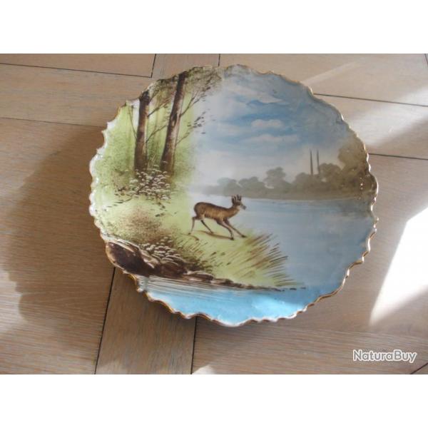 ASSIETTE DECORATIVE CHEVREUIL