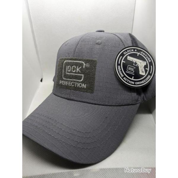 Casquette  GlOCK perfection GRIS BROD .