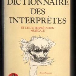 dictionnaire des interprêtes et de l'interprétation musicale d'alan paris