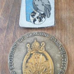 médaille de table du 13° RDP parachutistes FS forces spéciales COS