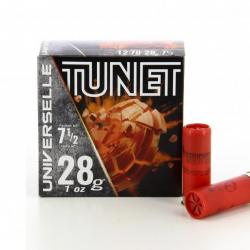 Carton de 250 cartouches de ball-trap TUNET UNIVERSELLE calibre 12/70