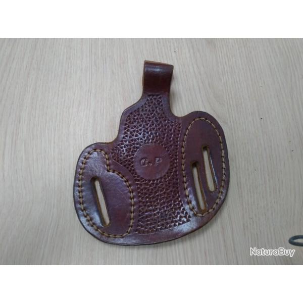 Holster revolver cuir