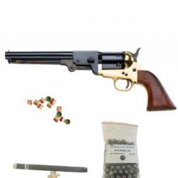Pack Revolver poudre noir Pietta 1851 Navy Confederate Laiton Calibre 44