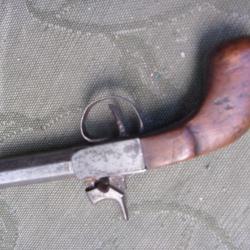 pistoilet du 19 eme siècle  calibre 11,5 mm