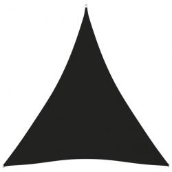 Voile toile d'ombrage parasol tissu oxford triangulaire 3 x 4 x 4 m noir 02_0009839